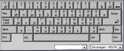 font for hindi typing in ms word